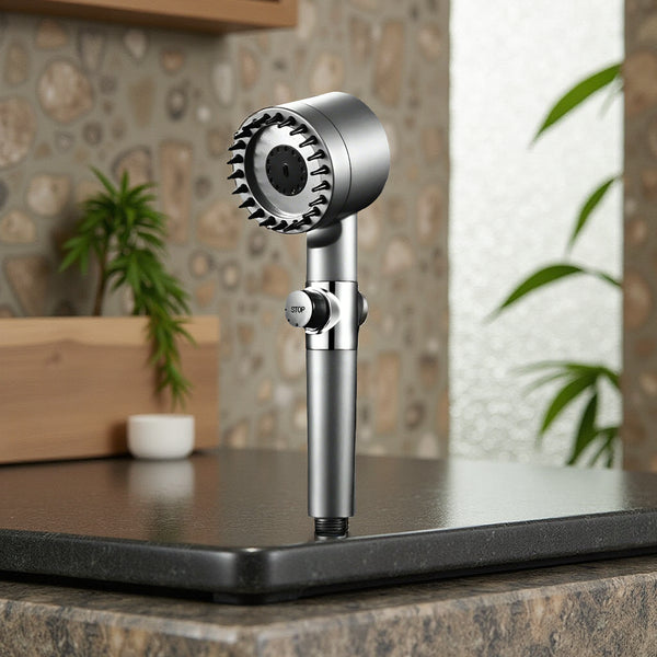 Hand Shower Adjustable Angle Shower Multi Function 4 Mode Bathroom Hand Shower with Mist,Massage & Rain functions