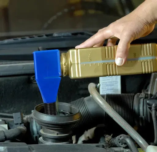 Universal Flexible Draining Oil Snap Plastic Funnel, Hand-Free for Automotive Oil and Household Uses - 1pc, Multicolor