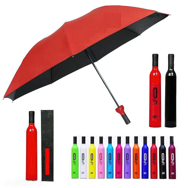 Double Layer Umbrella with Bottle Cover (Assorted, Pack of 1)